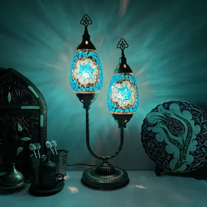 Handmade Turkish Table Lamp – Elegant Mosaic Design