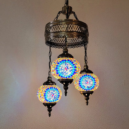 3 Globe Mosaic Hanging Lamp - 2