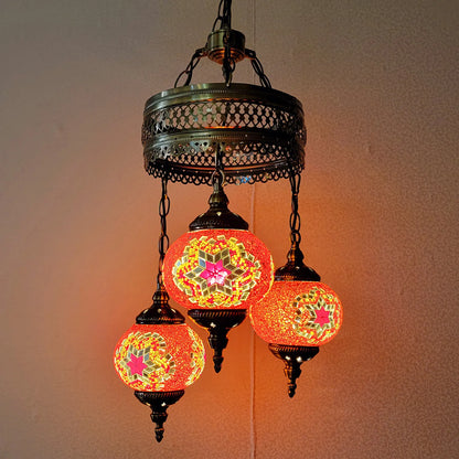 3 Globe Mosaic Hanging Lamp - 2