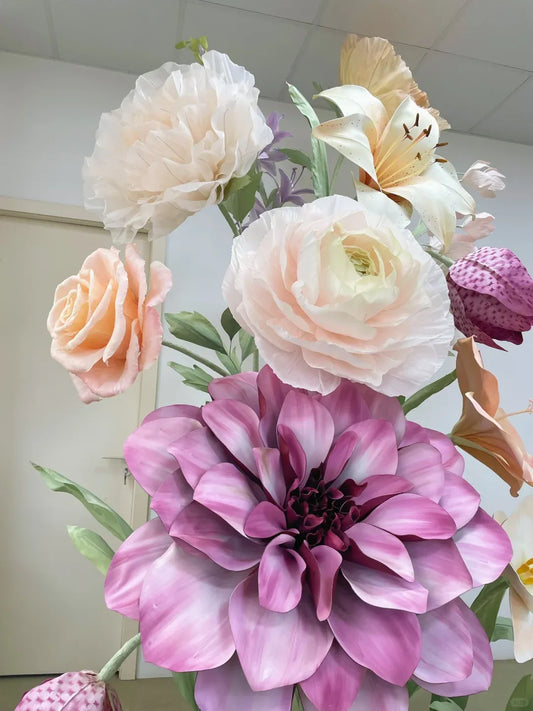 Morandi Color Handmade Decorative Flower Combination