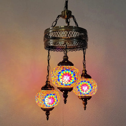 3 Globe Mosaic Hanging Lamp - 2