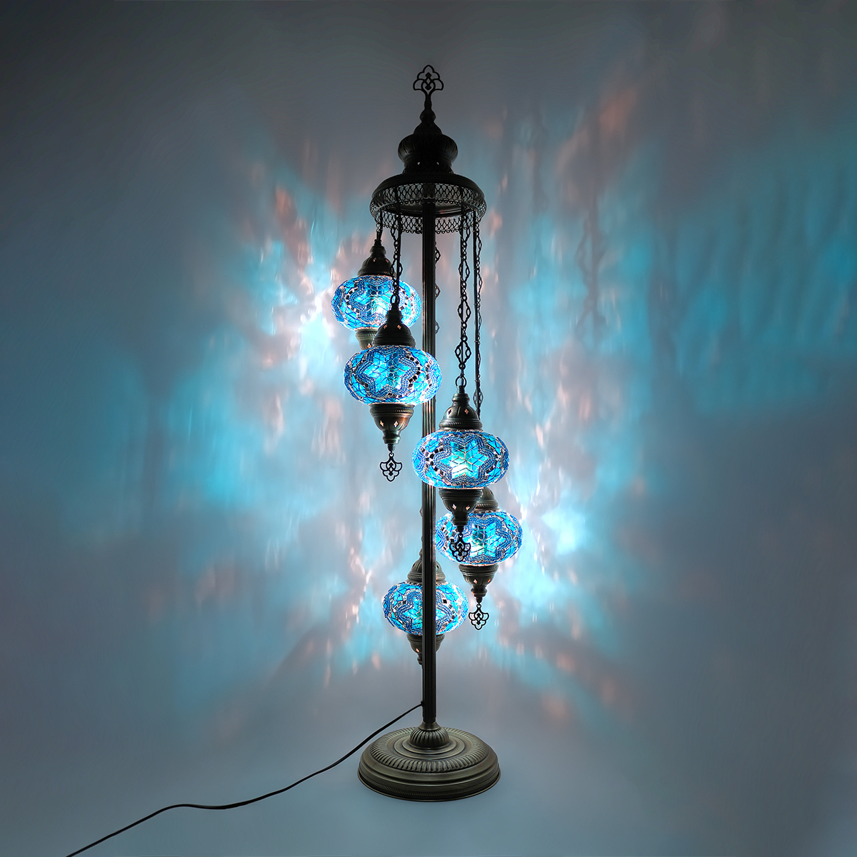 5 Globe Glass Lamp