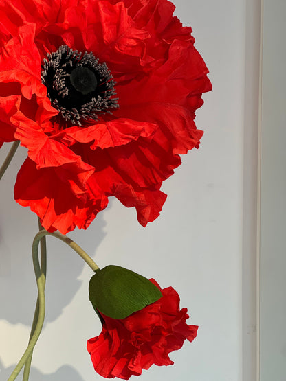 Enchanting Red Paper Flowers