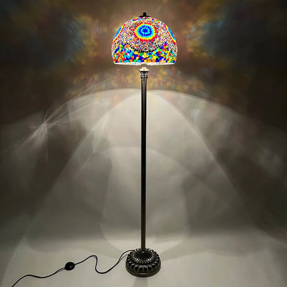 Mosaic Turkish Floor Lamps – Moroccan Bohemian Decor with Handcrafted Mosaic Glass