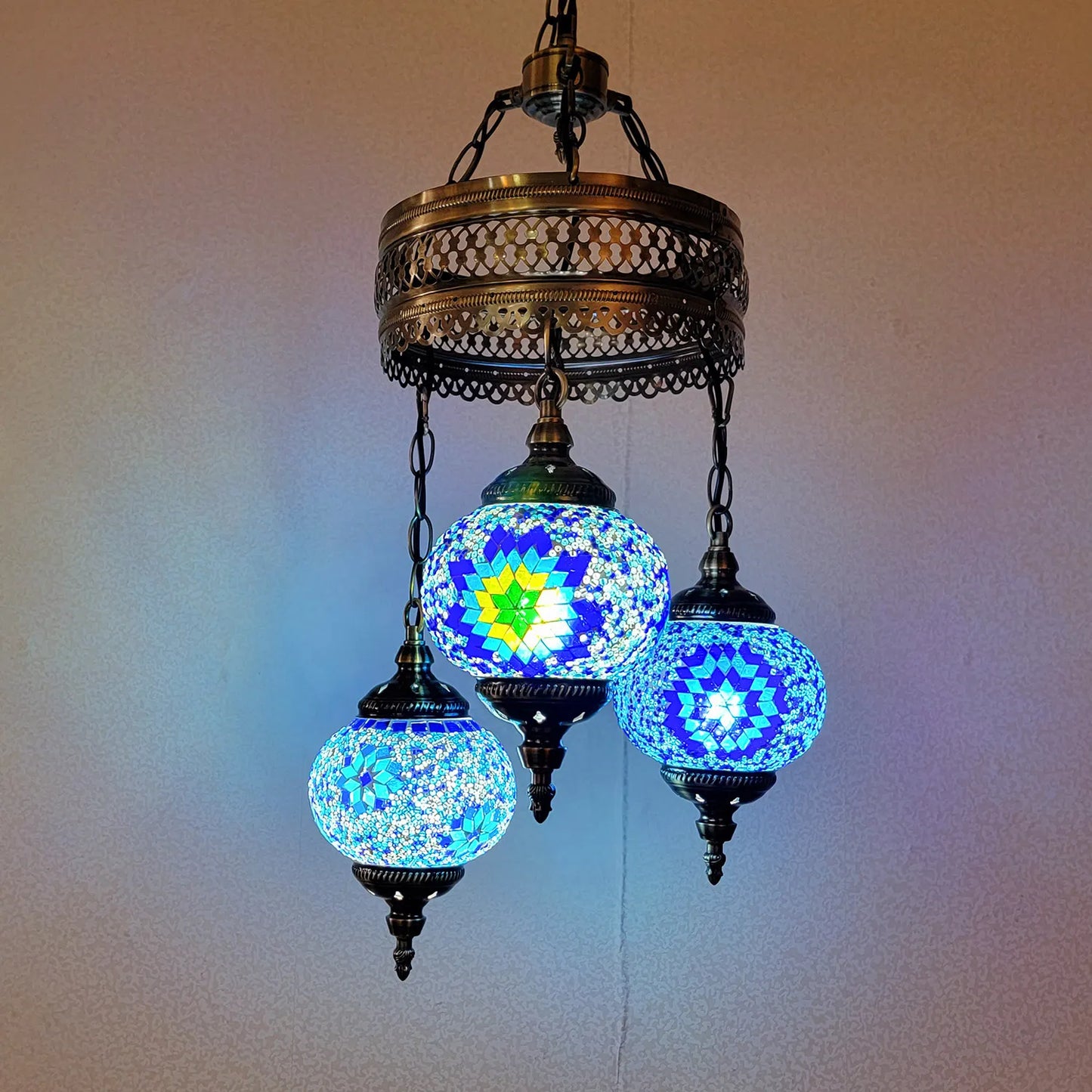 3 Globe Mosaic Hanging Lamp - 2
