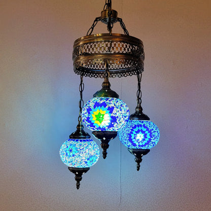 3 Globe Mosaic Hanging Lamp - 2