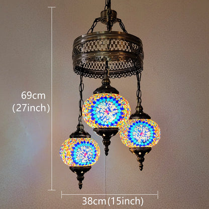 3 Globe Mosaic Hanging Lamp - 2