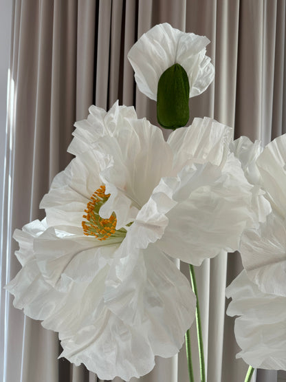 Giant White Paper Flowers