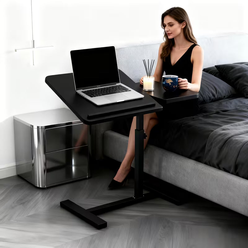 A 4-wheeled Portable Laptop Desk, A Multi-functional Tray Stand