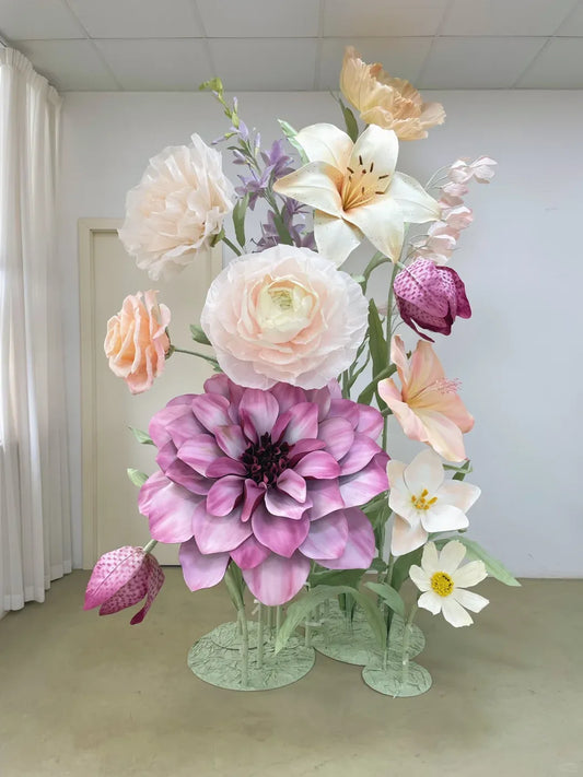 Morandi Color Handmade Decorative Flower Combination