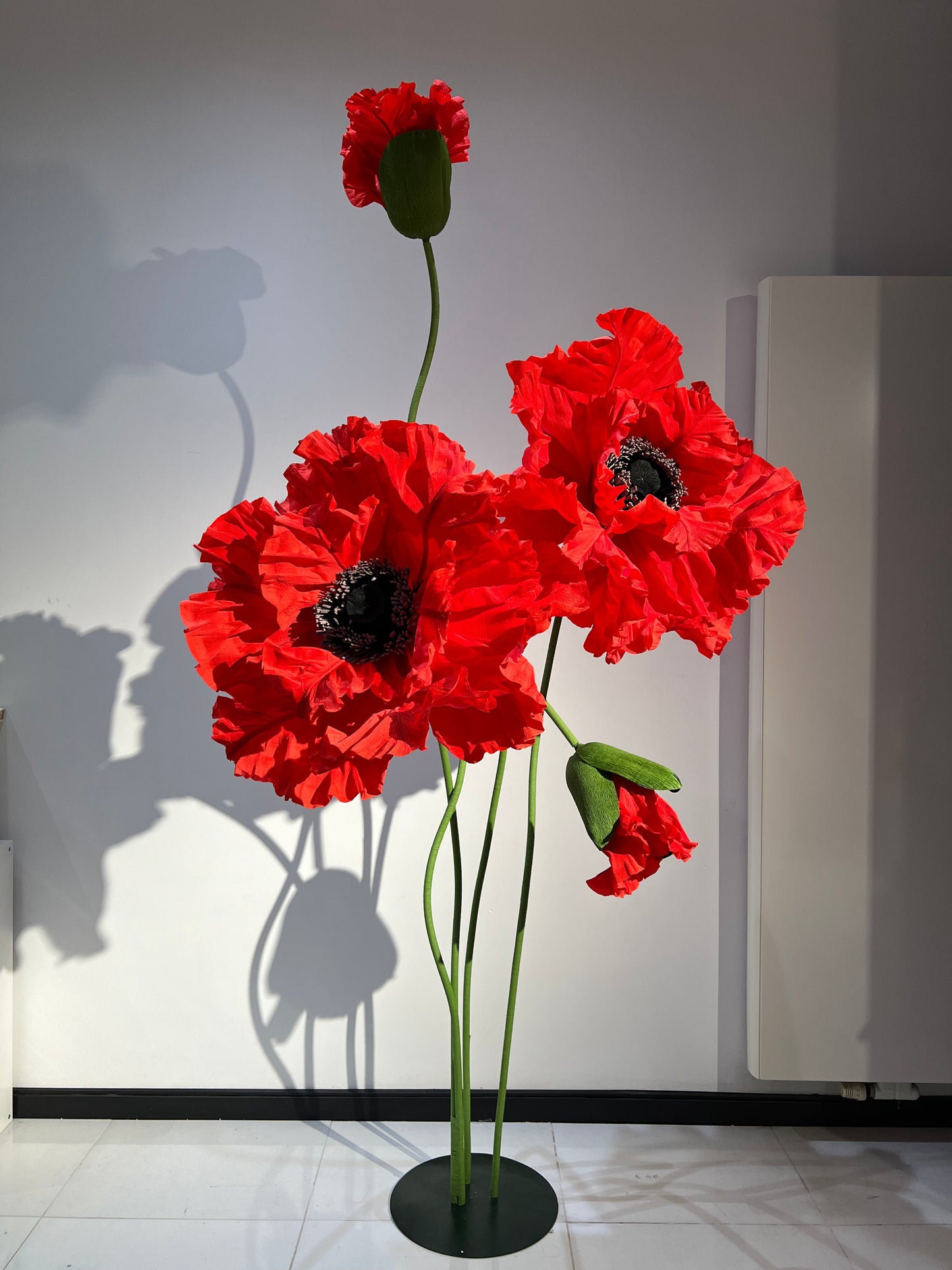 Enchanting Red Paper Flowers