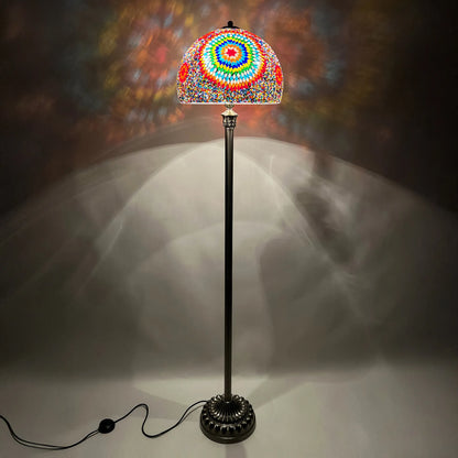 Mosaic Turkish Floor Lamps – Moroccan Bohemian Decor with Handcrafted Mosaic Glass