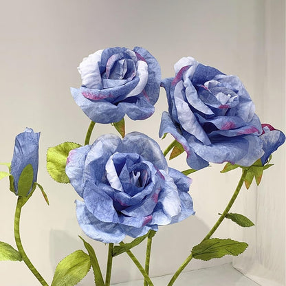 Giant Flowers for Decoration, 5-Pack Large Pink Artificial Flowers with Stems and Stands, 5.9Ft, Various Sizes, Bold and Festive Style, Perfect for Wedding, Party, Home Decor, Photography Props