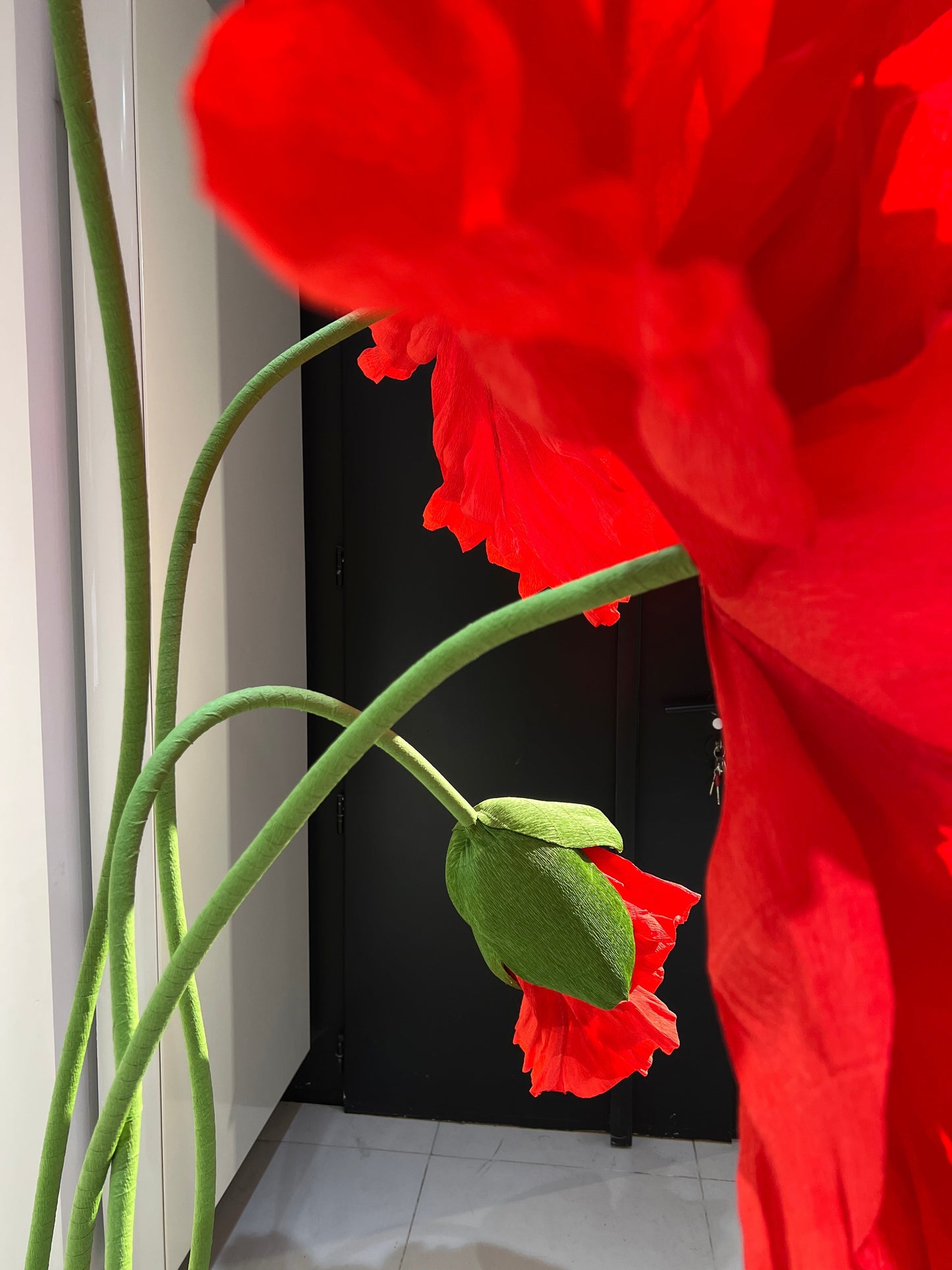 Enchanting Red Paper Flowers